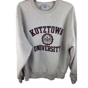 Champion Reverse Weave Sweatshirt Large Kutztown University College Pullover